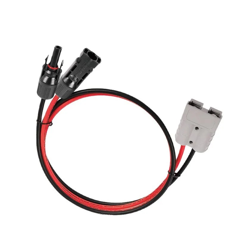 Ipex Connector - 12AWG 50A ヘビーデューティーソーラーパネルアダプターケーブル、耐候性オス/メスコネクター、バッテリー充電用クイックコネクトプラグ付き