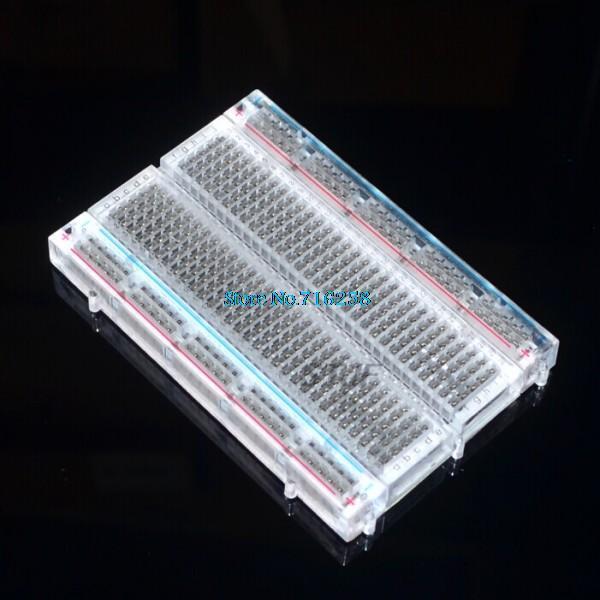 Breadboard 400 Point - クリスタル! 400タイポイントソルダーレスブレッドボードミニブレッドプレート83x55mmクリスタルブレッドボード