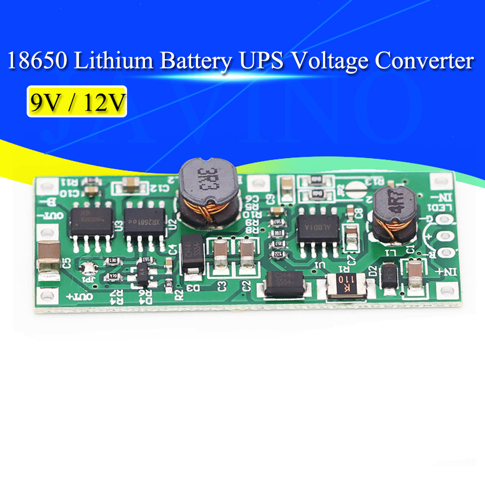 Li Ion Charger Module - 充電ステップアップブースターモジュール DC 5v-12v に 9v/12v 18650