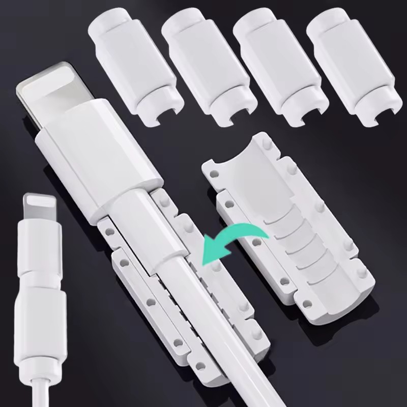 Micro Usb Cable - 破損防止ケーブルプロテクター ソフトシリコンカバー Apple Type C Micro