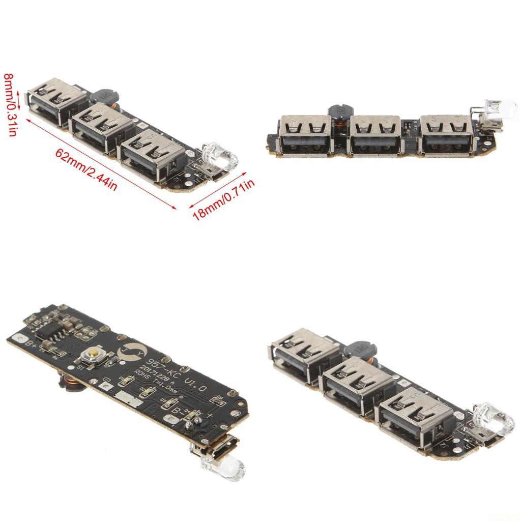 Li Ion Charger Module - B03F 5V 2.1A 3 USB 電源銀行充電器電源銀行ブースターボード