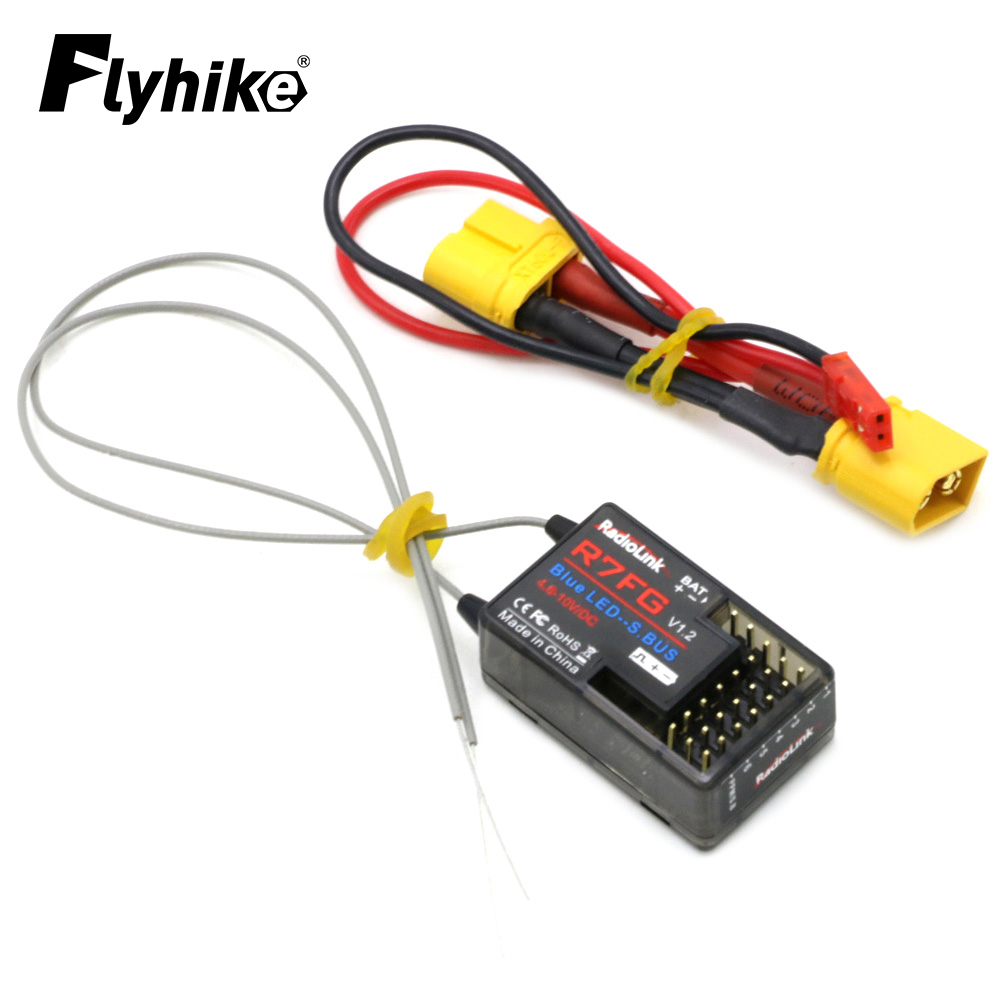 Antenna 2.4Ghz - Radiolink-デュアルアンテナ送信機r7fg, 2.4ghz, 7ch,rc6gs rc用の高電圧統合ジャイロバージョン