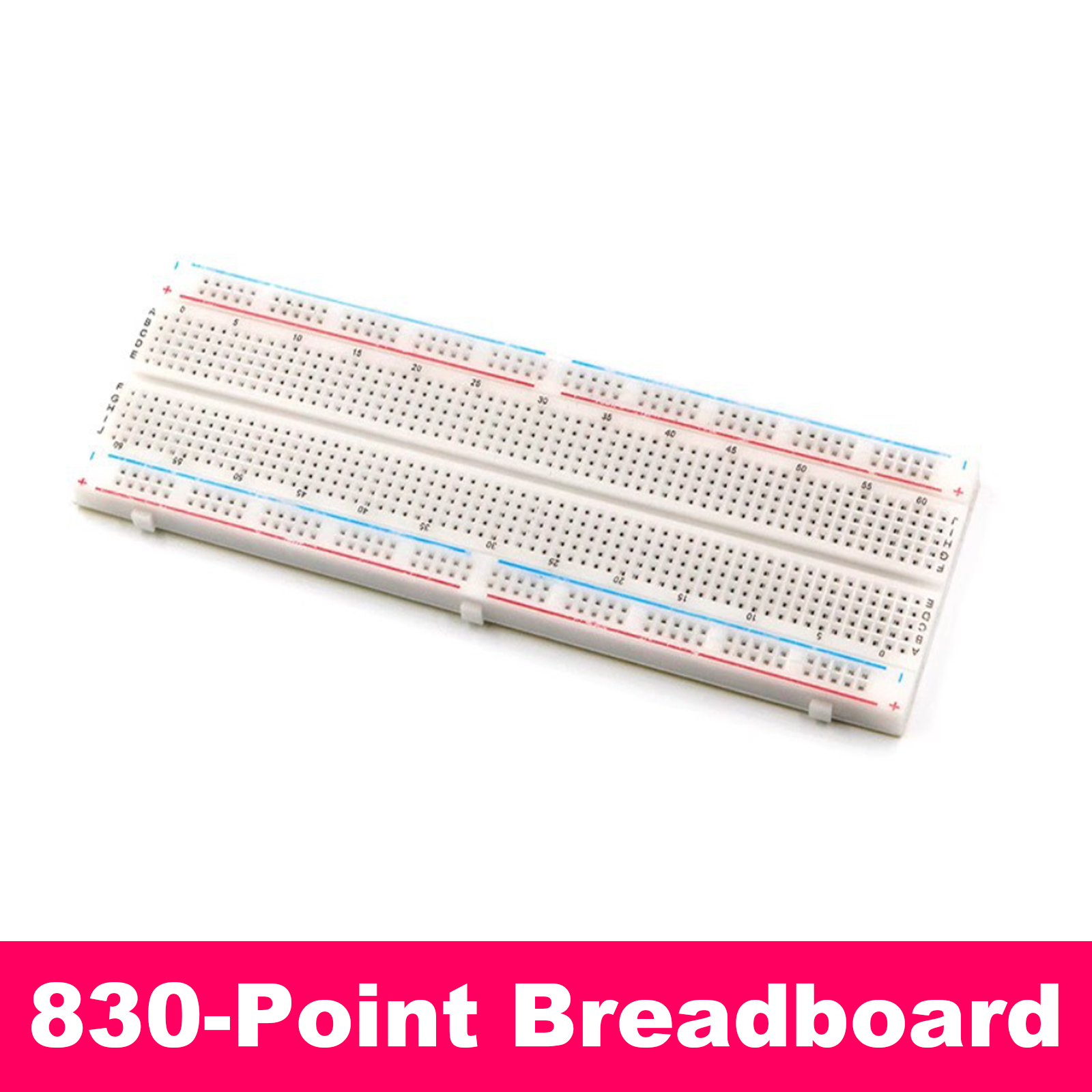 MB-102 830 ポイントブレッドボード 65 本のジャ - Breadboard 400 Point のレビューと価格