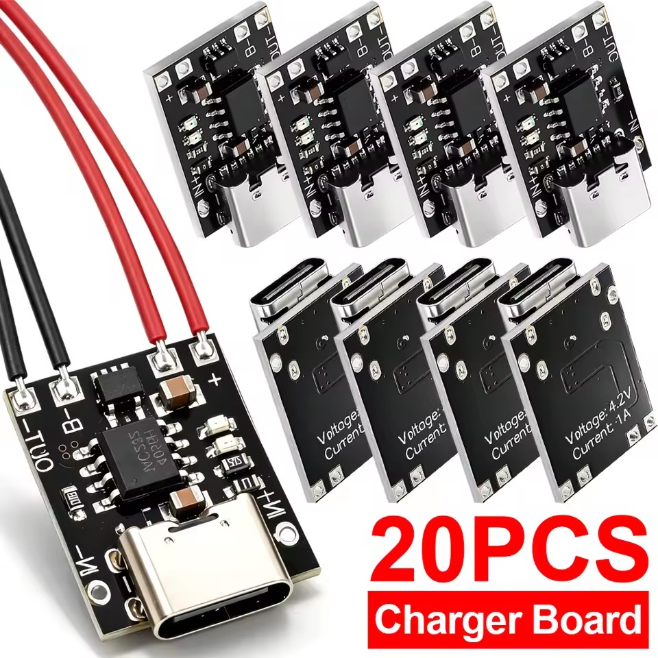 保護回路付きType-C充電ボード USB Cインターフェー - Li Ion Charger Module のレビューと価格