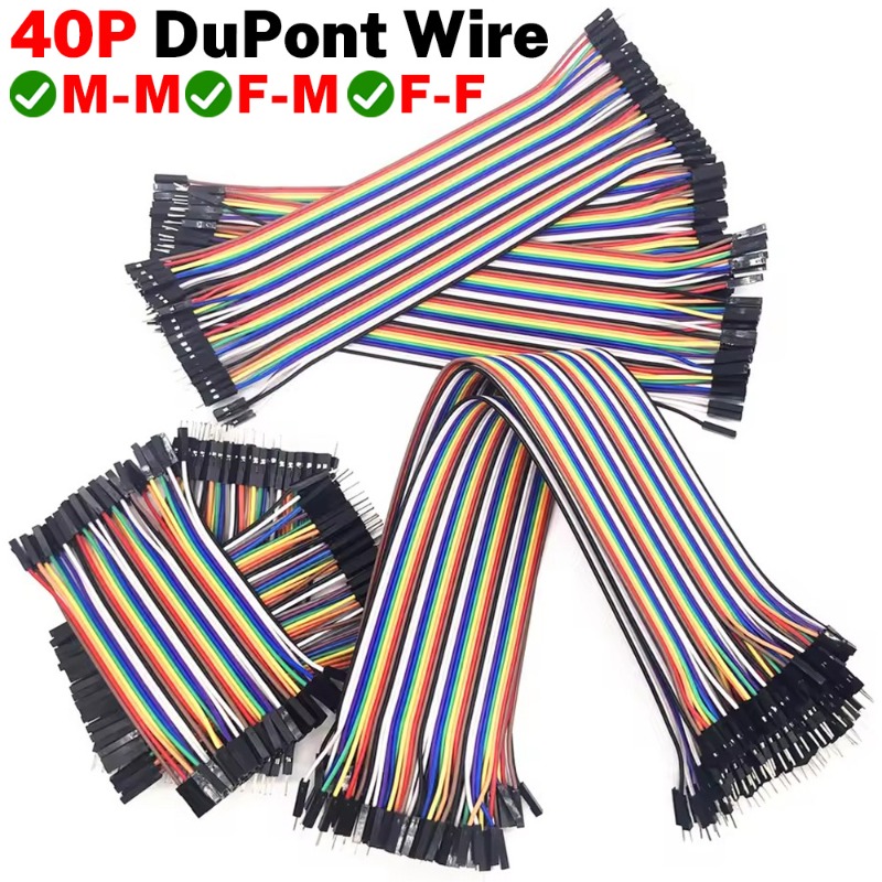 40ピンデュポンケーブルリボンジャンパーワイヤーキット16. - Jumper Wire Kit のレビューと価格