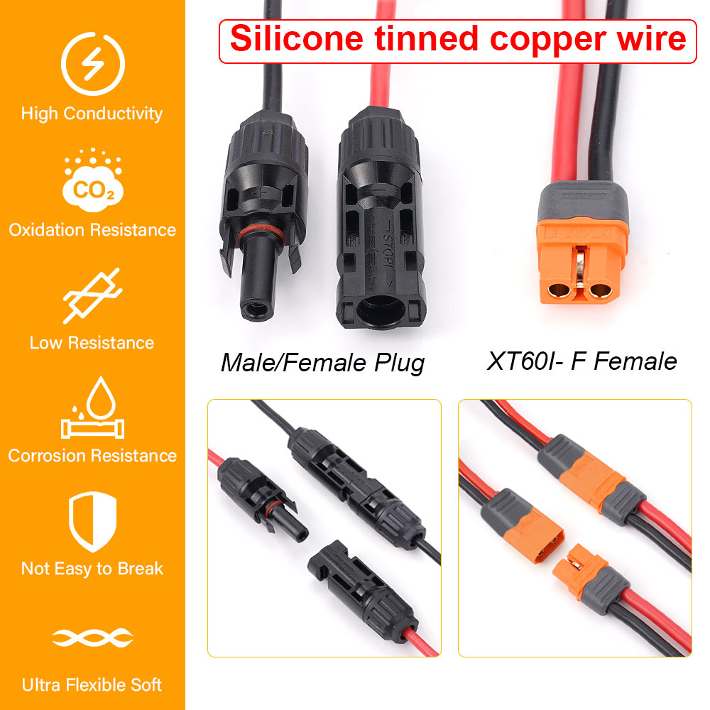 1/2/3/6M XT60 12AWG XT60i-F メス - Ipex Connector のレビューと価格