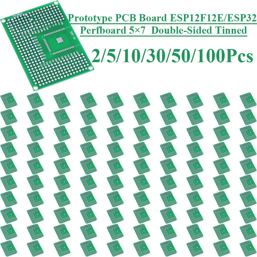 2〜100個 5X7 両面錫メッキブレッドボードプロトタイプ - Pcb Prototyping Board のレビューと価格