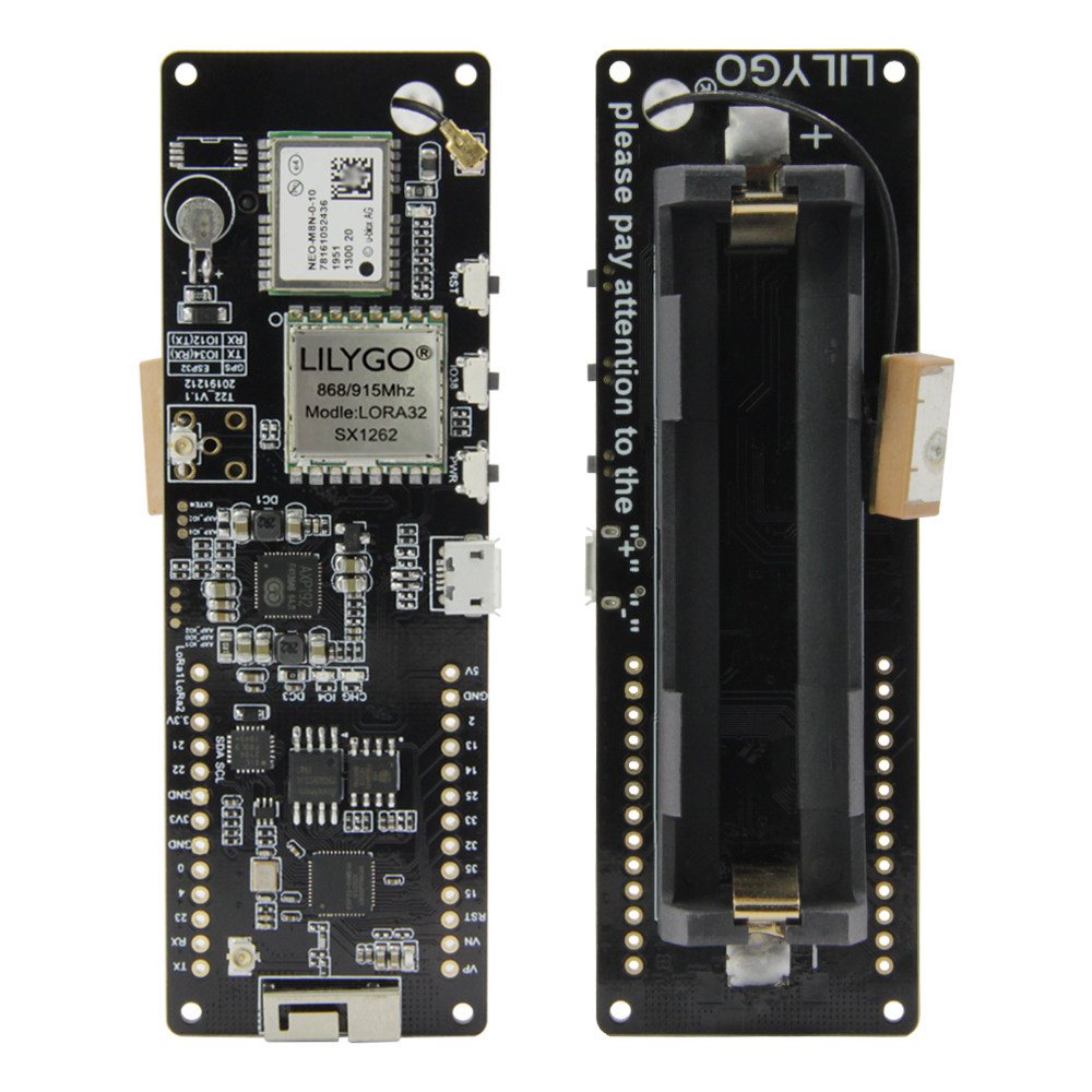 LILYGO T-BEAM V1.2 ESP32 LoRa  - Esp32 Battery Holder Lipo のレビューと価格