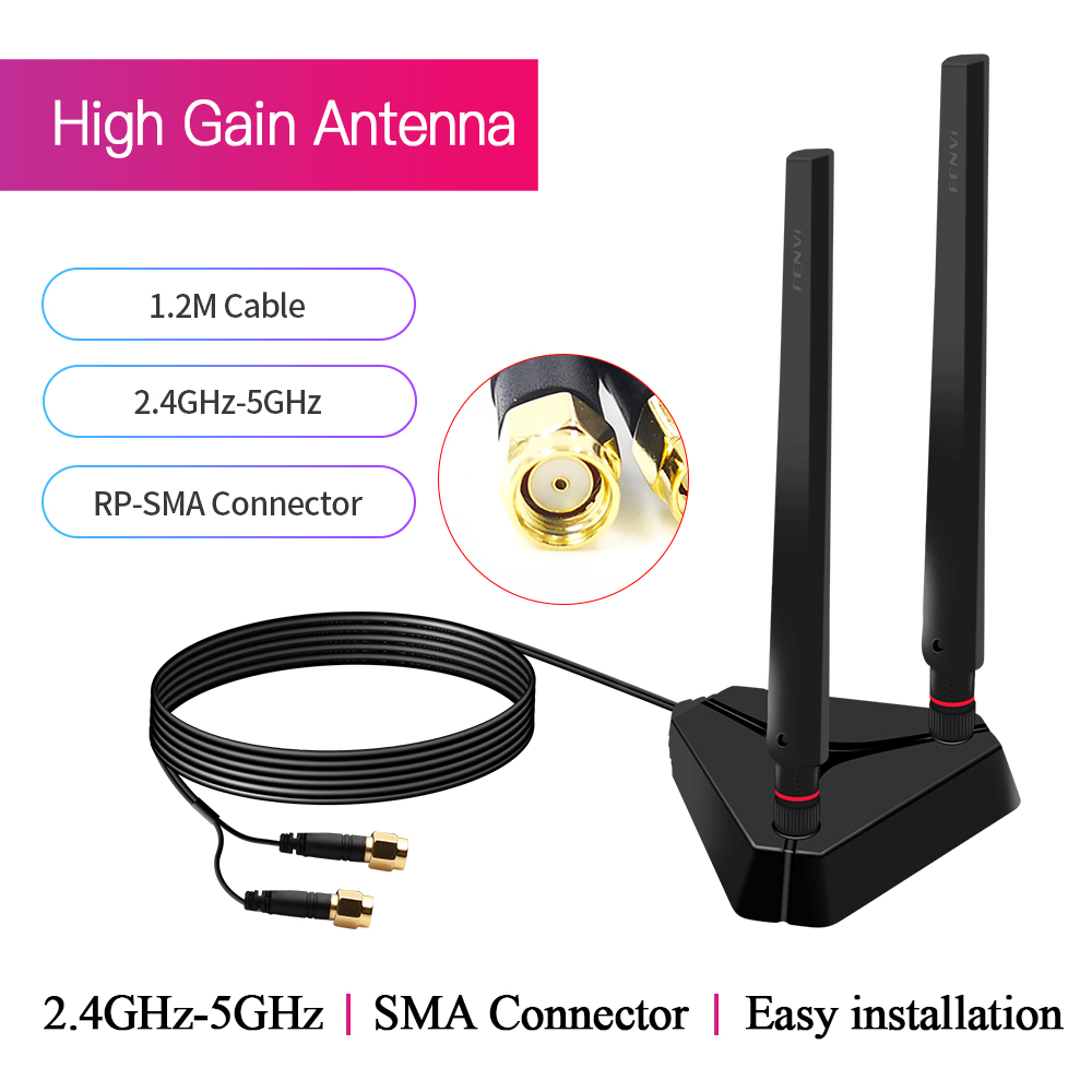 WiFi アンテナ RP-SMA オスコネクタデュアルバンド - Ipex Connector のレビューと価格