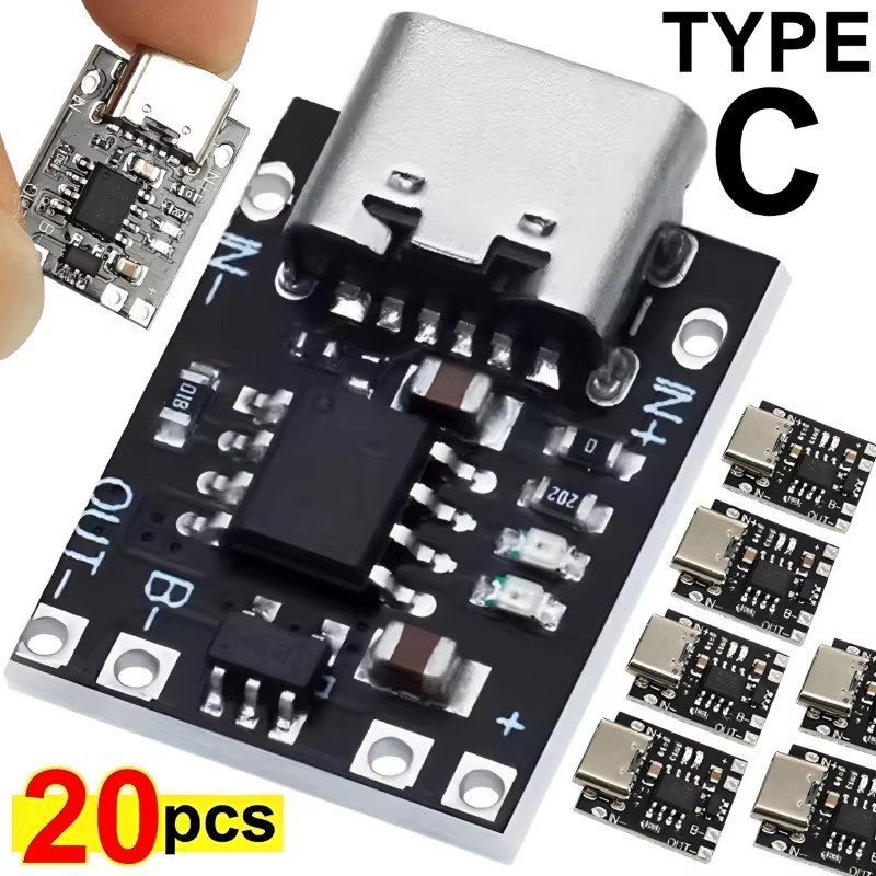 1/10/20 個 3.7V リチウム電池充電ボード保護機能 - Li Ion Charger Module のレビューと価格