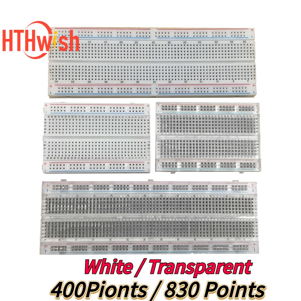 PCBテストボード,日曜大工用,830ポイント,400穴,8 - Breadboard 400 Point のレビューと価格