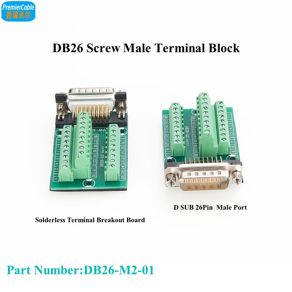 DB26 オス端子台機械加工 D-SUB 26 ピン シリア - Screw Terminal Block のレビューと価格