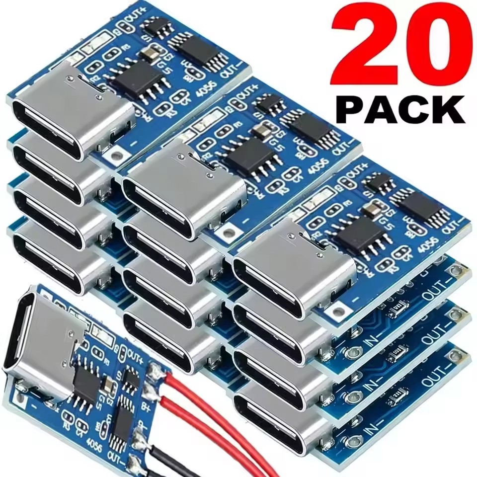 1～20個入り Type-C/Micro/Mini USB  - Tp4056 Module のレビューと価格