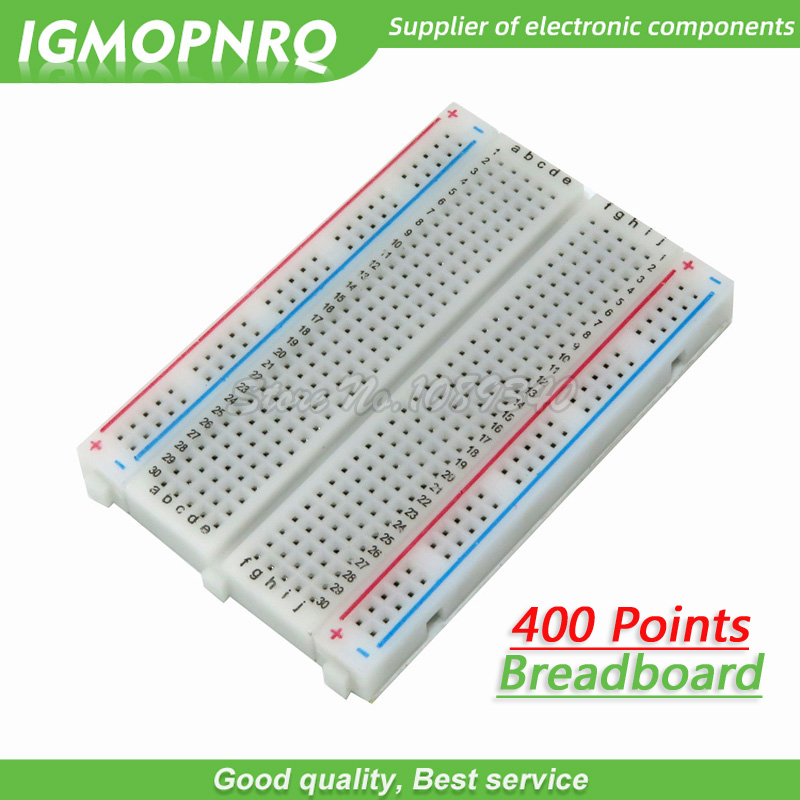 1 個 400 ポイント無はんだブレッドボードブレッドボード - Breadboard 400 Point のレビューと価格