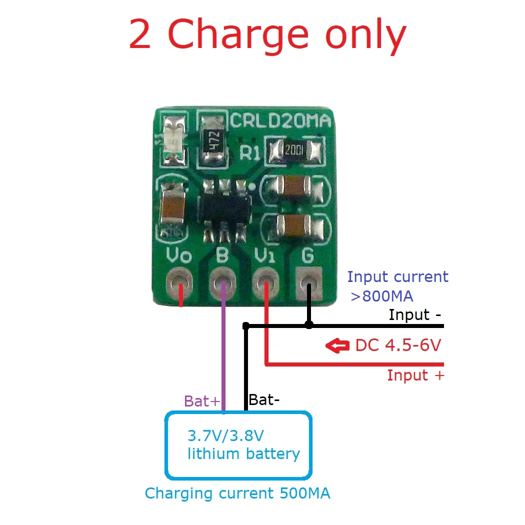 5X CRLD20MA ミニ 2 in 1 3.7V 3.8 - Li Ion Charger Module のレビューと価格