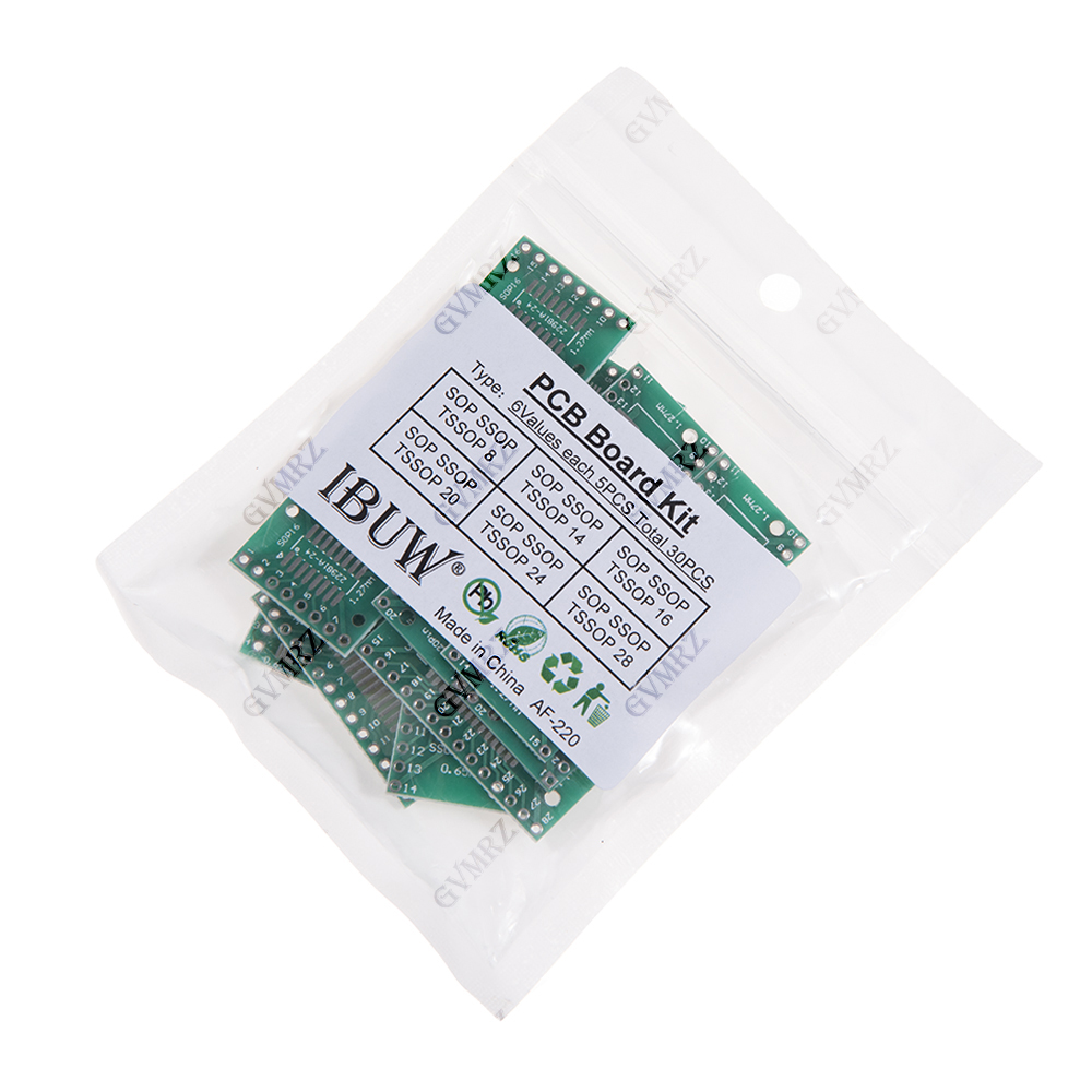 30 個 6 値 SOP SSOP TSSOP PCB アダ - Pcb Prototyping Board のレビューと価格