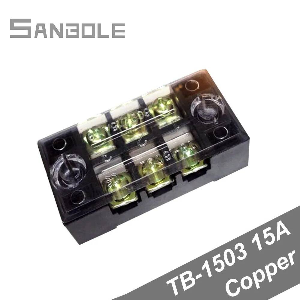 10 個デュアル列銅 TB-1503 ストリップネジ端子台  - Screw Terminal Block のレビューと価格