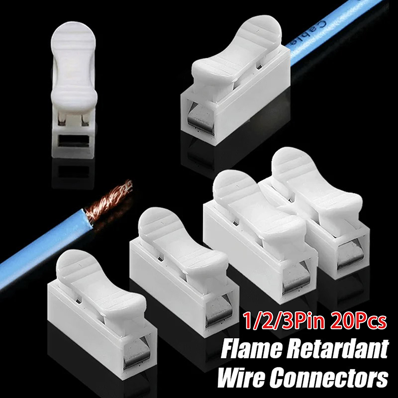 20個入り 1P 2P 3P スプリングクランプケーブルワイ - Screw Terminal Block のレビューと価格