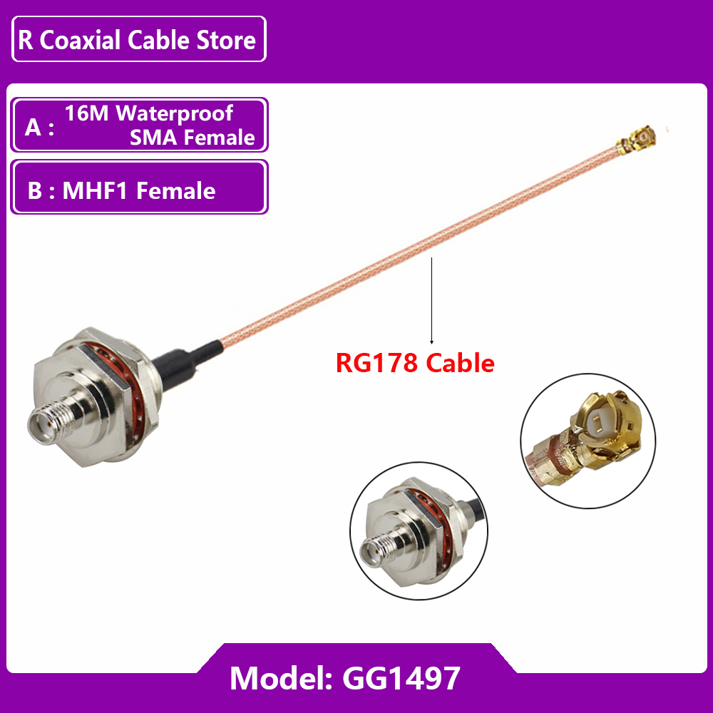 1PC UFL u.FL MHF メス- SMA メス 防水 - Ipex Connector のレビューと価格